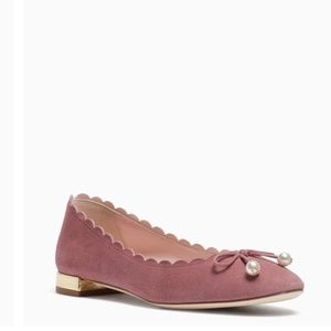 Kate Spade New York Pink Scalloped Murray Flat